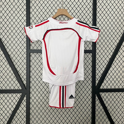 Retro 06-07 AC Milan Away Champions Leagu Kids Kit