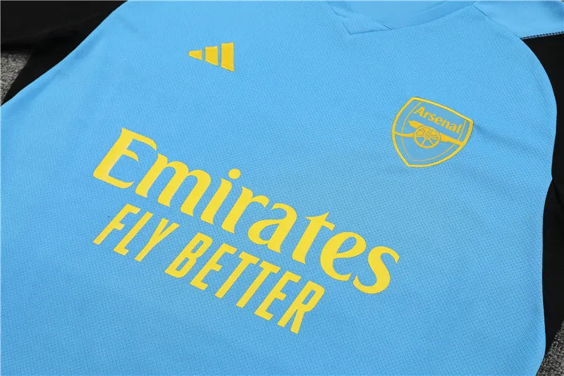 23-24 Arsenal Blue Short Sleeve Training Suit