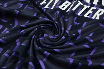 23-24 Real Madrid royal blue Short Sleeve Training Suit