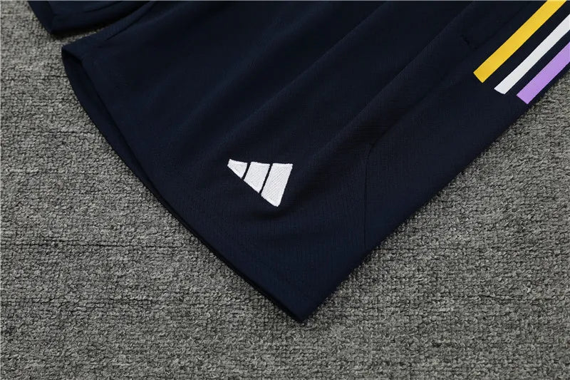 23-24 Real Madrid royal blue Short Sleeve Training Suit