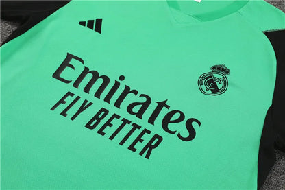 23-24 Real Madrid Green Short Sleeve Training Suit