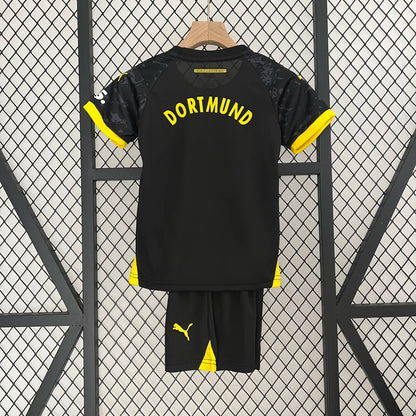23-24 Borussia Dortmund Away Kids Kit