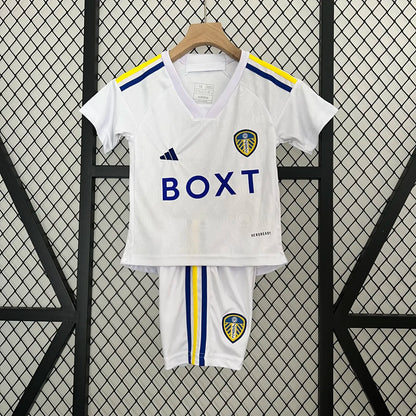 23-24 Leeds United Home Kids Kit