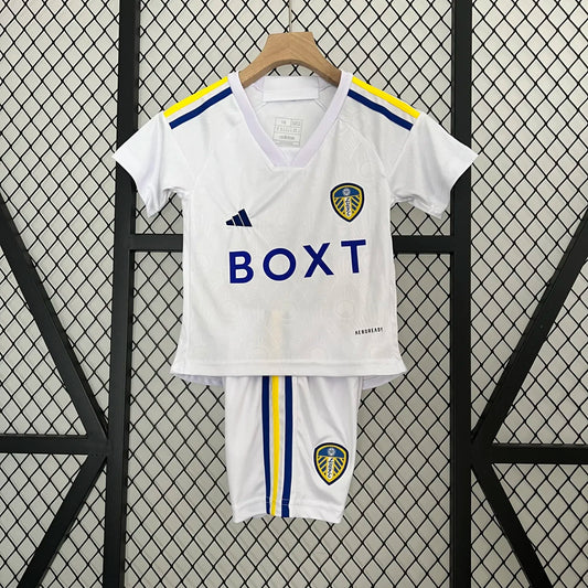 23-24 Leeds United Home Kids Kit