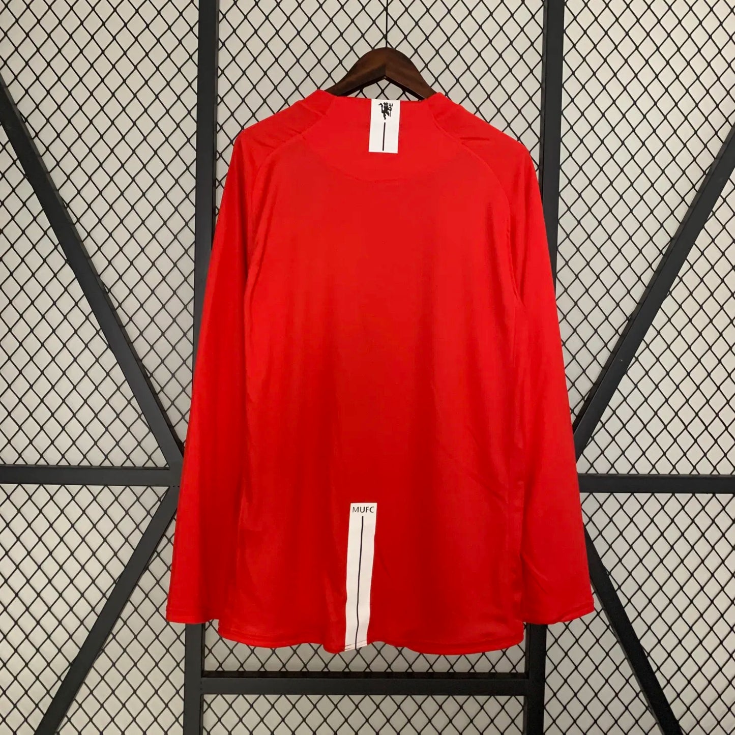 2007-08 Manchester United Home UCL Version Long Sleeve Retro Jersey