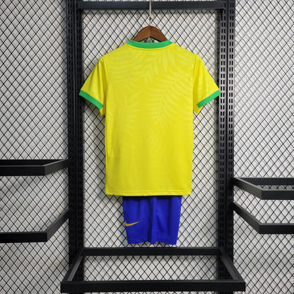 2023 Brazil Home Yellow Kids Kit