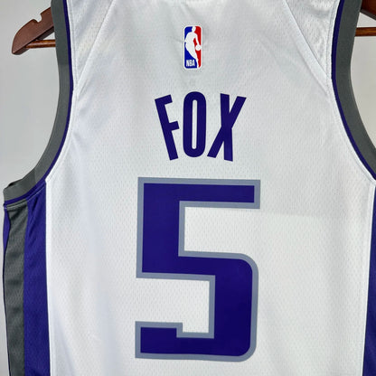 2023 Sacramento Kings Home FOX #5 NBA Jersey