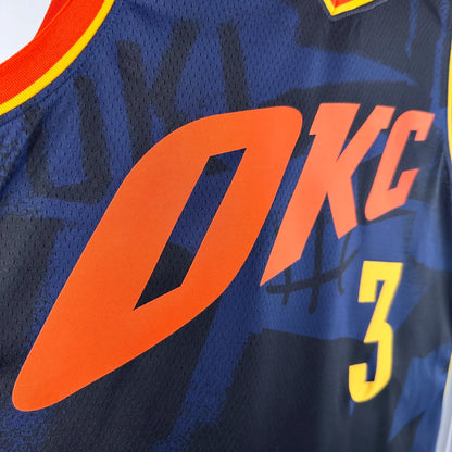 2024 Oklahoma City Thunder City Edition GIDDEY #3 NBA Swingman Jersey
