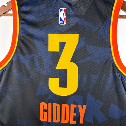 2024 Oklahoma City Thunder City Edition GIDDEY #3 NBA Swingman Jersey