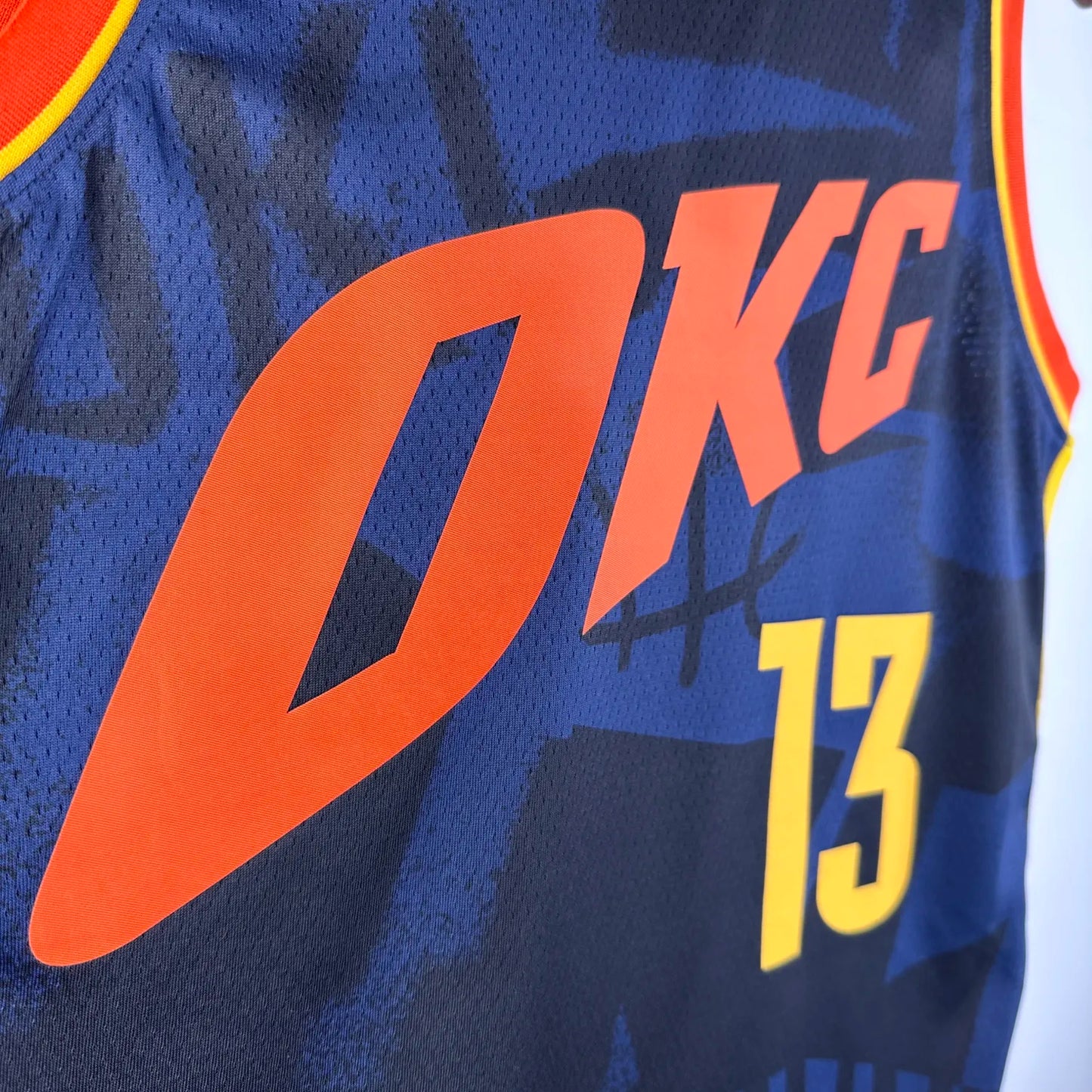 2024 Oklahoma City Thunder City Edition GEORGE #13 NBA Swingman Jersey