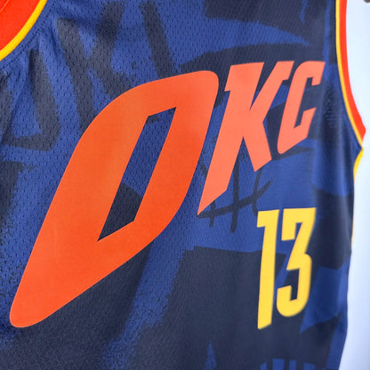 2024 Oklahoma City Thunder City Edition GEORGE #13 NBA Swingman Jersey