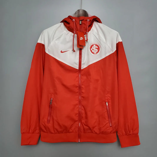 Windbreaker Brazil International Red and White S-XXL
