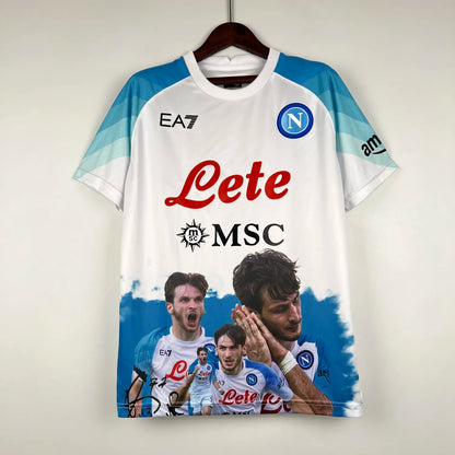 23-24 Napoli Champions White Jersey