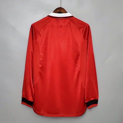 1999-2000 Manchester United Home Long Sleeve Retro Jersey