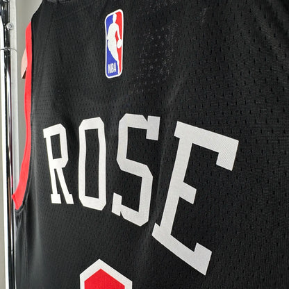 23-24 Chicago Bulls City Edition Derrick Rose #1 Swingman NBA Jersey