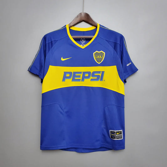 03-04 Boca Juniors Home Retro Jersey