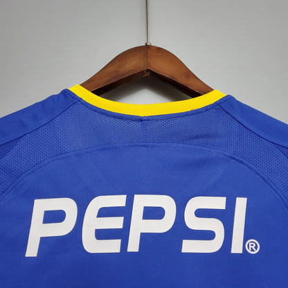 03-04 Boca Juniors Home Retro Jersey