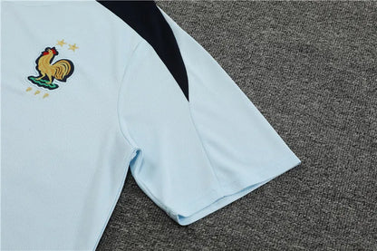 2024 France Short Sleeve Training Suit