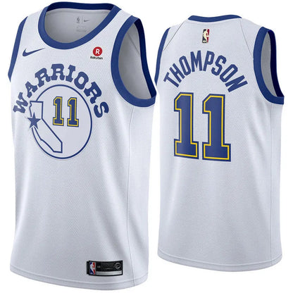 Golden State Retro White Hot Pressed Jersey