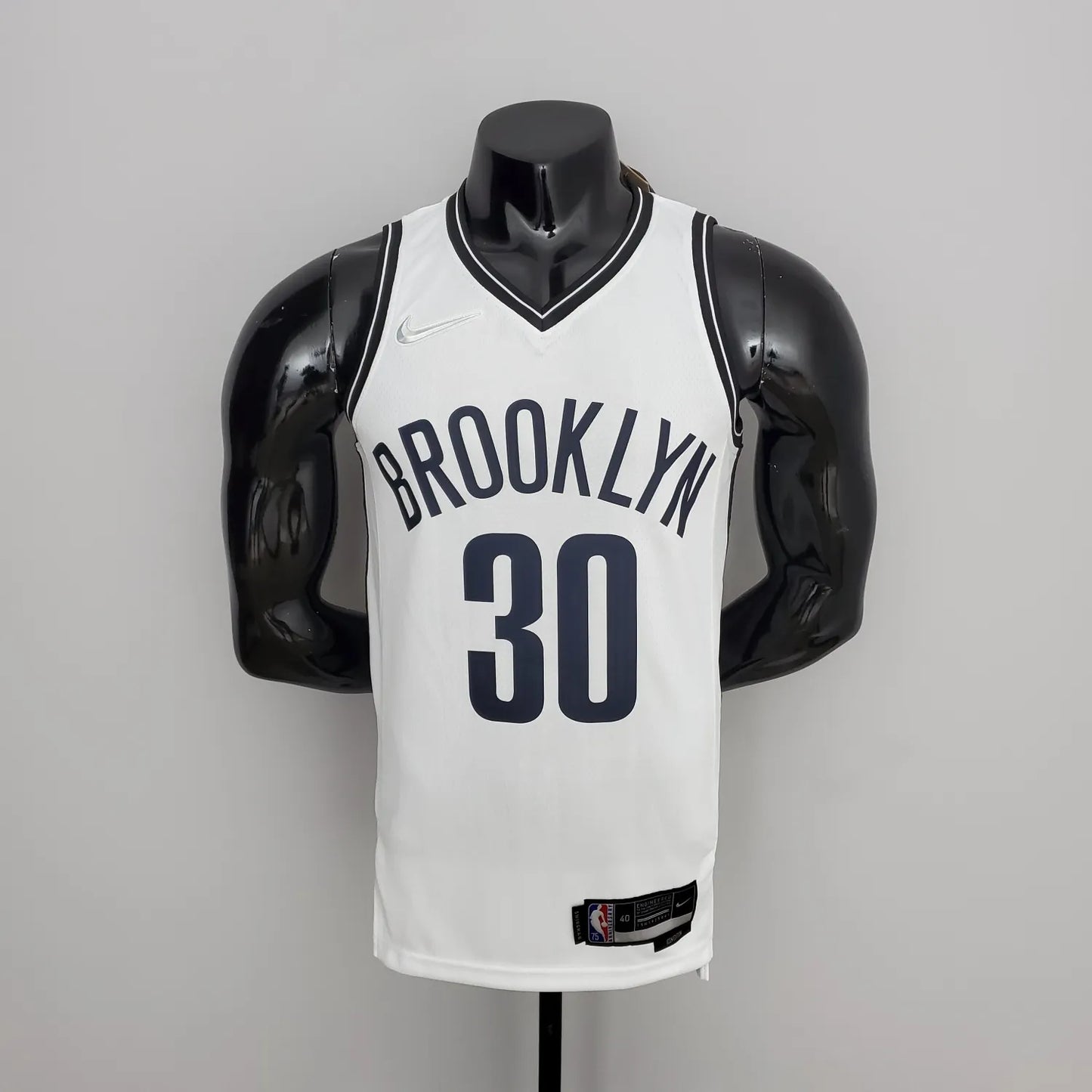 75th Anniversary Curry #30 Nets White NBA Jersey