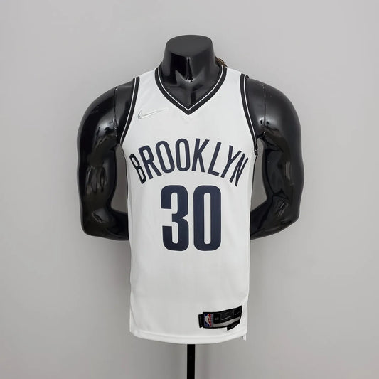 75th Anniversary Curry #30 Nets White NBA Jersey