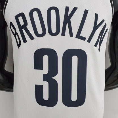 75th Anniversary Curry #30 Nets White NBA Jersey