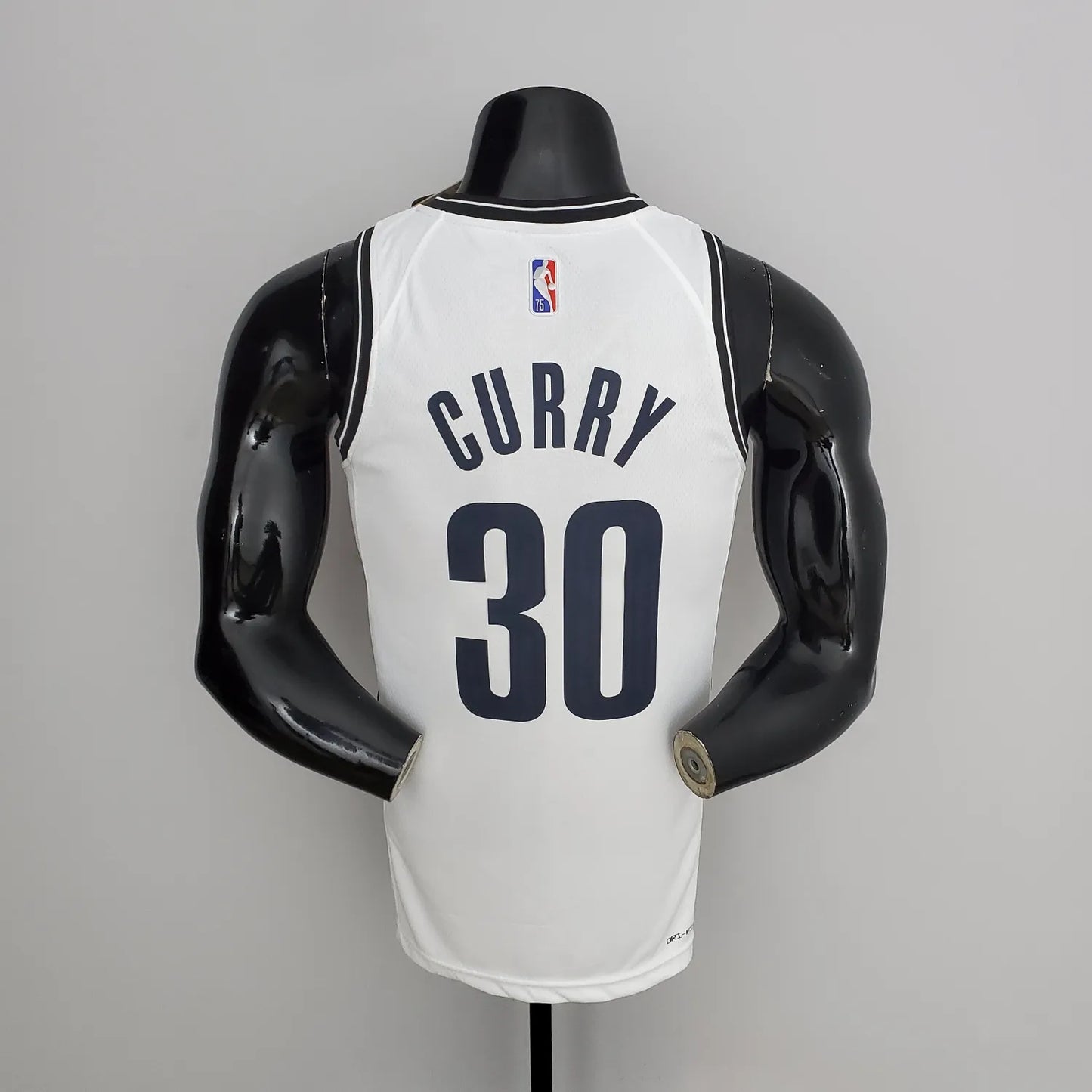 75th Anniversary Curry #30 Nets White NBA Jersey