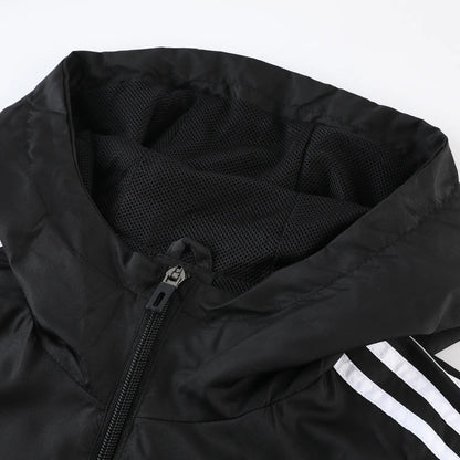 23-24 Flamengo Black Hooded Windbreaker S-XXL