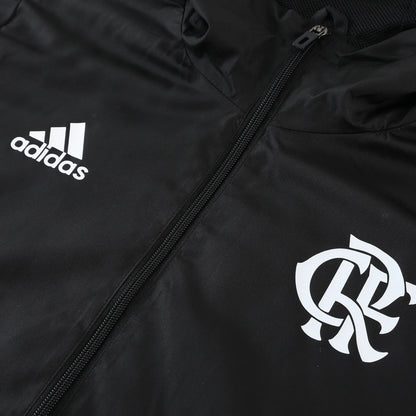 23-24 Flamengo Black Hooded Windbreaker S-XXL
