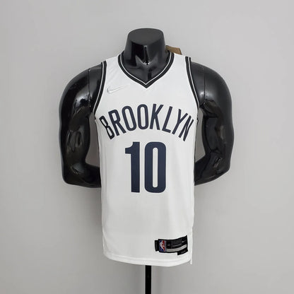 75th Anniversary Simmons #10 Nets White NBA Jersey
