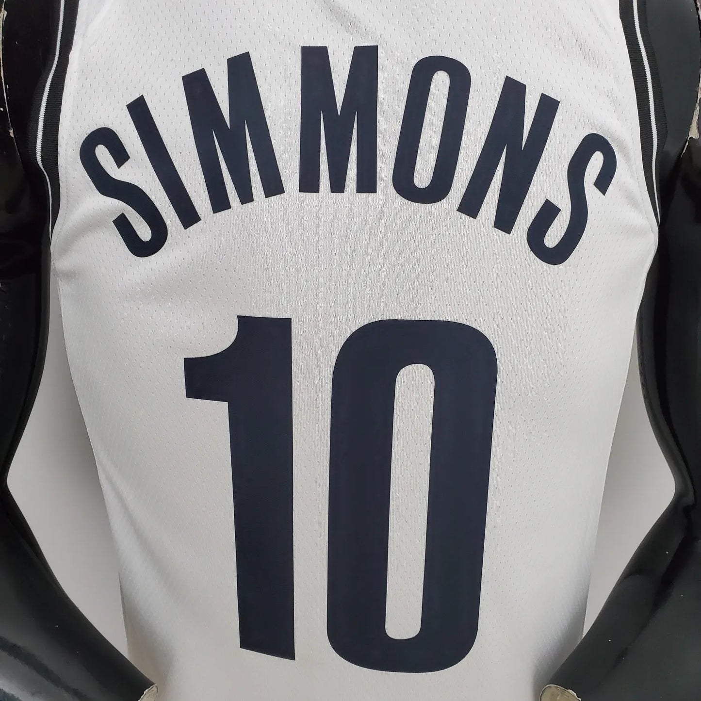 75th Anniversary Simmons #10 Nets White NBA Jersey
