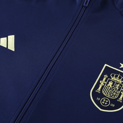 2024 Spain Blue Jacket Tracksuit